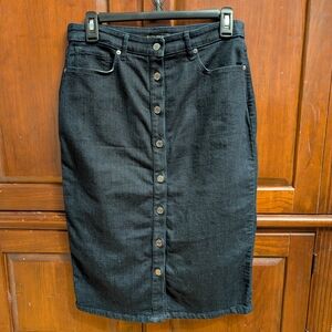 Banana Republic Denim Button- Front Skirt